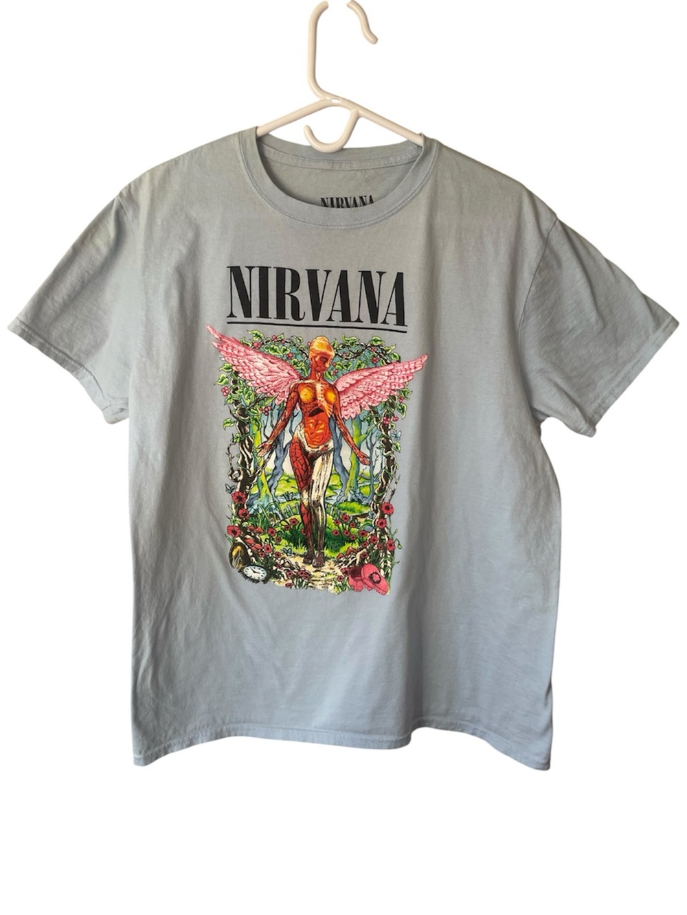 NIRVANA 2018 Graphic Tee with Pink Winged Figure